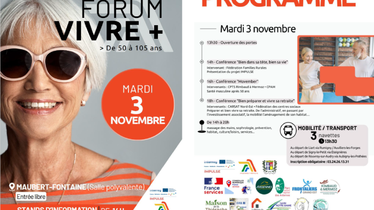 Forum VIVRE + (de 50 à 105 ans)