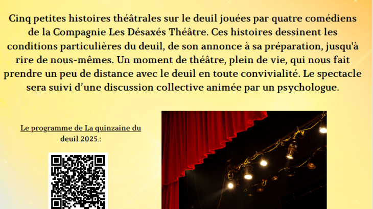 Théâtre : On ne mourra pas d’en jouer!