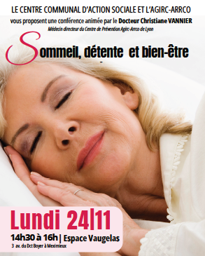 Sommeil, détente et bien-être, une conférence pour vous !