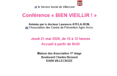 Conférence « BIEN VIEILLIR ! »